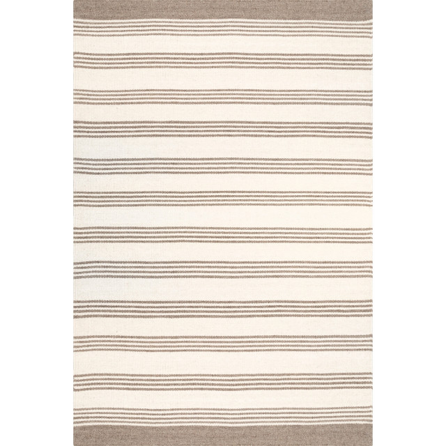 Arvin Olano x RugsUSA Sage Striped WoolBlend Rug, 6'x9' Transitional