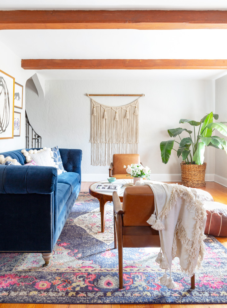 Design ideas for an eclectic living room in New York.
