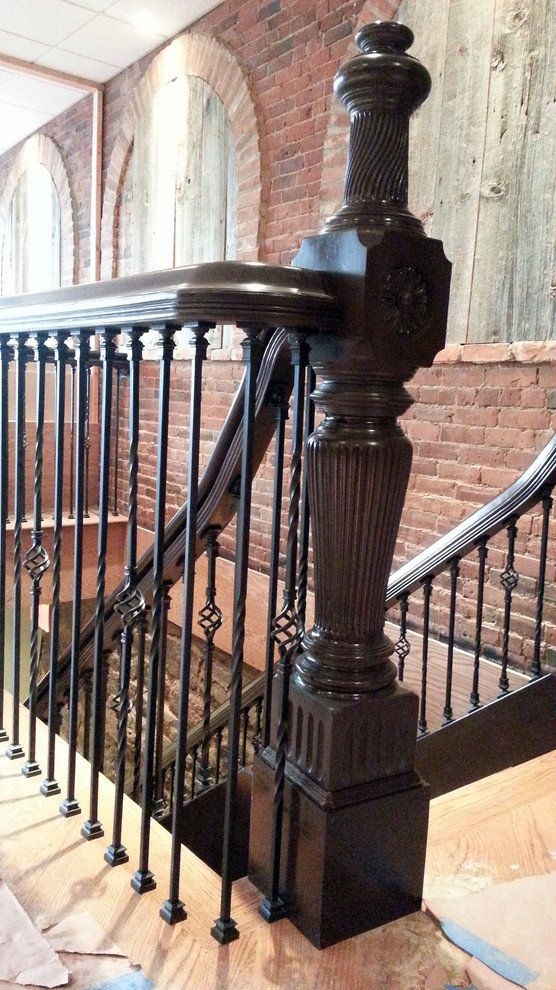 Elegant staircase photo in Bridgeport