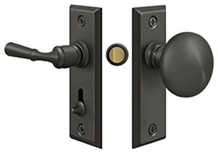 Sdls480u3 Unl Storm Door Latch Rect Tubular Lock Unlacquered
