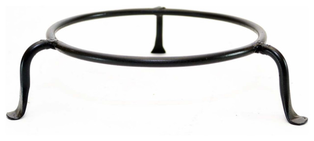Basic Wrought Iron Display Ring Stand, Bronze Color, 5.5"Dx2"H