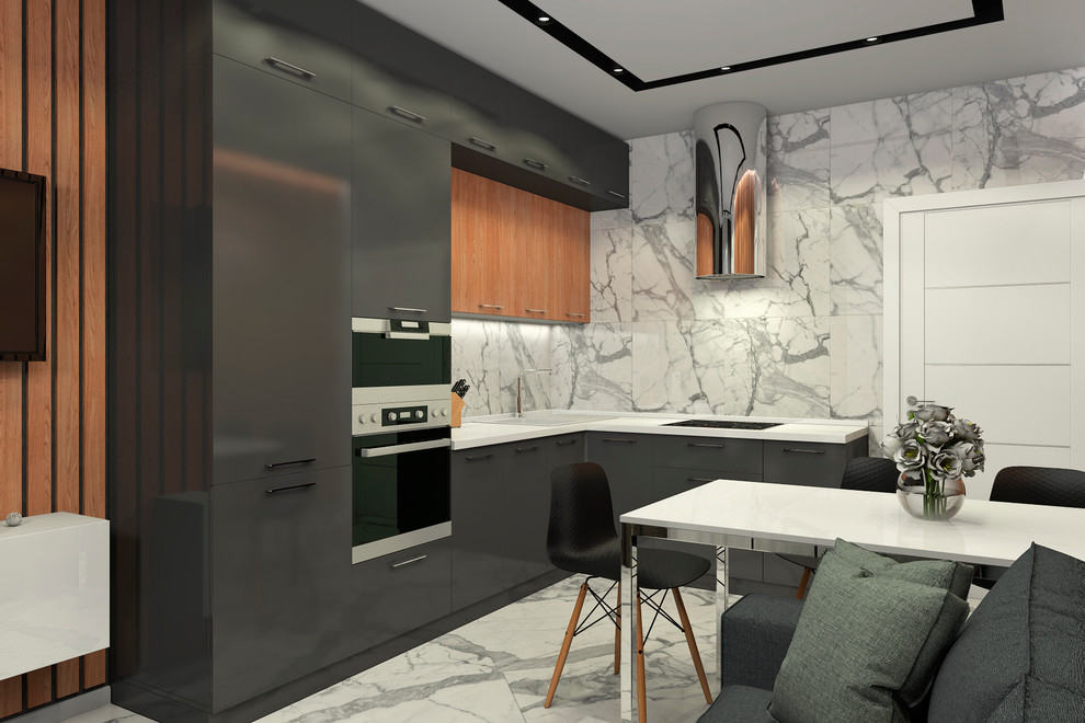 Дизайн интерьера двухкомнатной квартиры в ЖК "Лучи", г.Москва