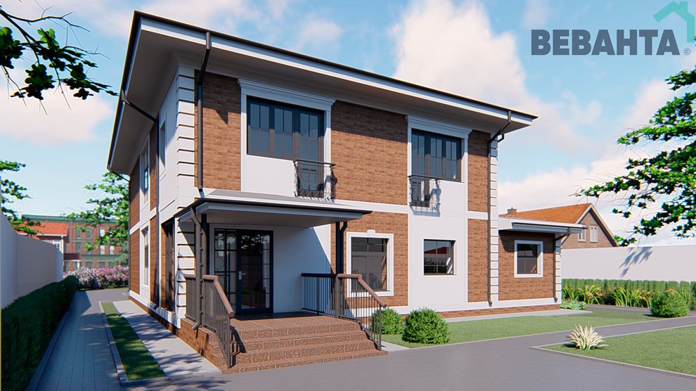 Коттедж по проекту "Фаворит"