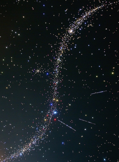 Fiber Optic Star Ceiling Bathroom With Milky Way Shooting Stars