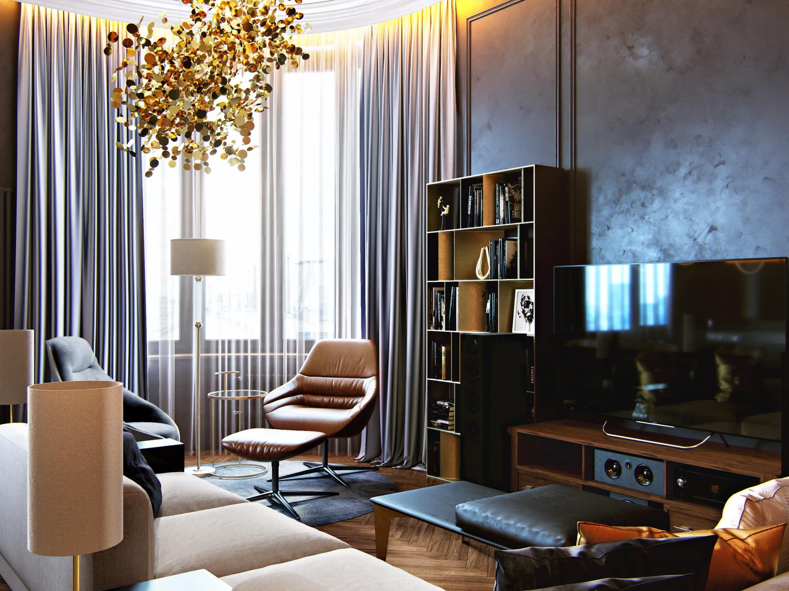 Интерьер квартиры в ЖК Символ 100м2