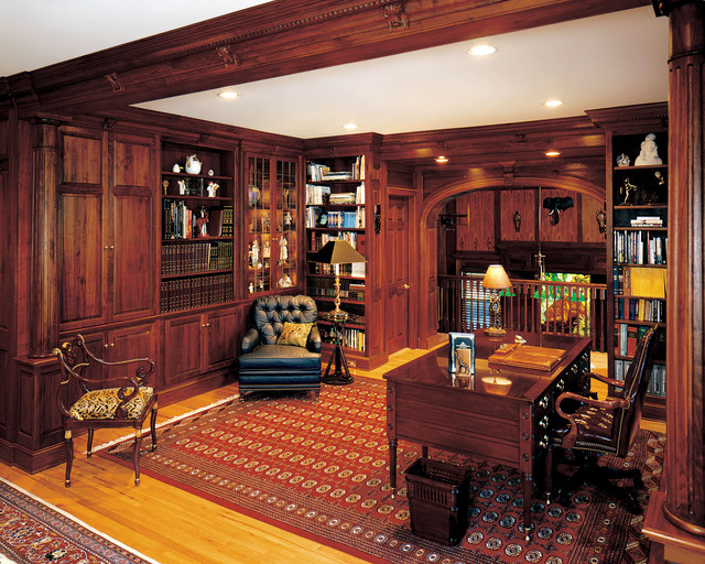 Matteo Library Den Traditional Home Office New York By Odhner