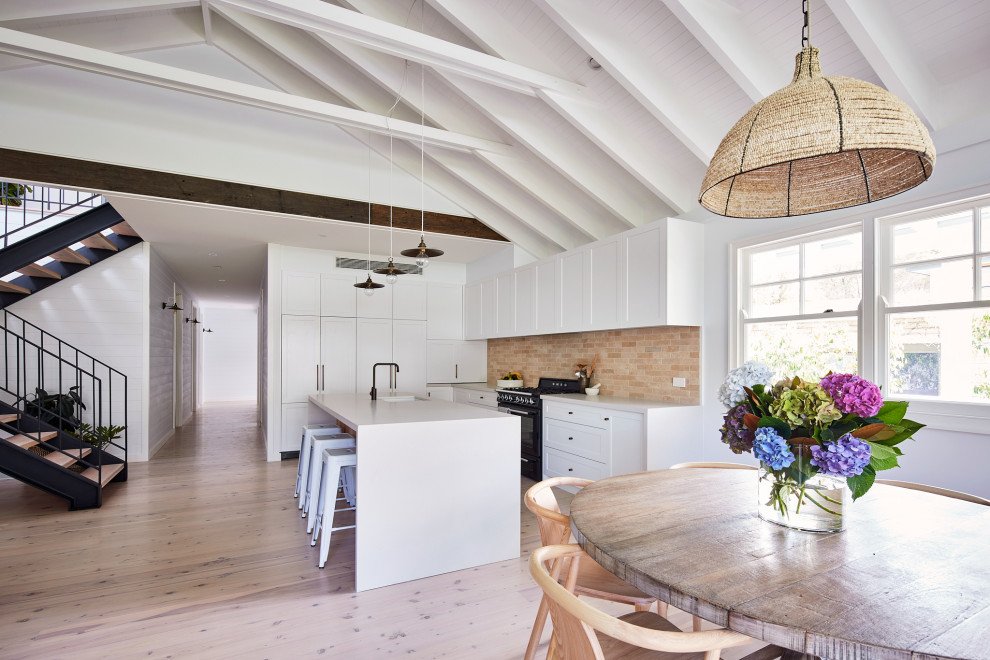 Beach style kitchen in Sydney.