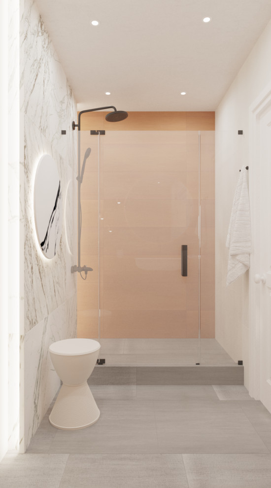 Дизайн душевой комнаты и санузла для квартиры в г. Казань