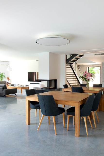 Un jeu de volumes contemporain contemporary-dining-room