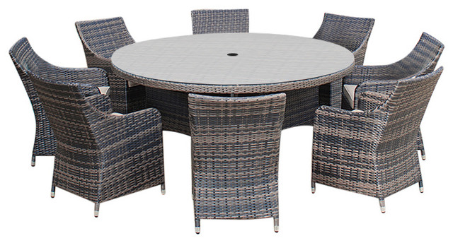 Rattan Garden Furniture Lyon 8 Seat 1 M Round Outdoor Dining Set Rattan Garden Furniture Lyon 8 Seat 1 M Round Outdoor Dining Set Contemporary Sets By White S