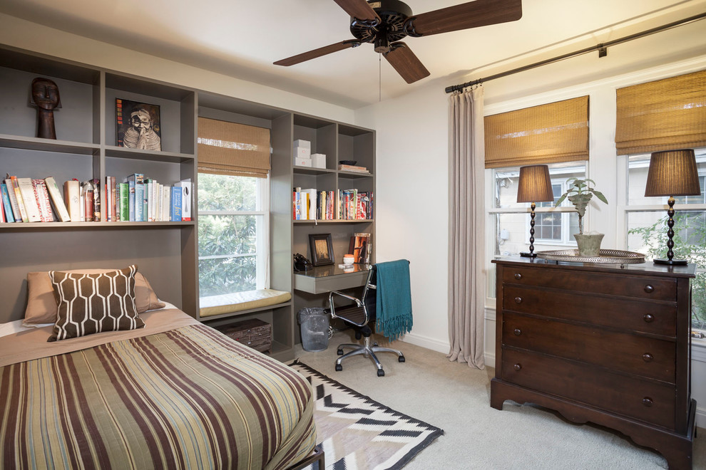 Inspiration for a transitional bedroom remodel in Austin
