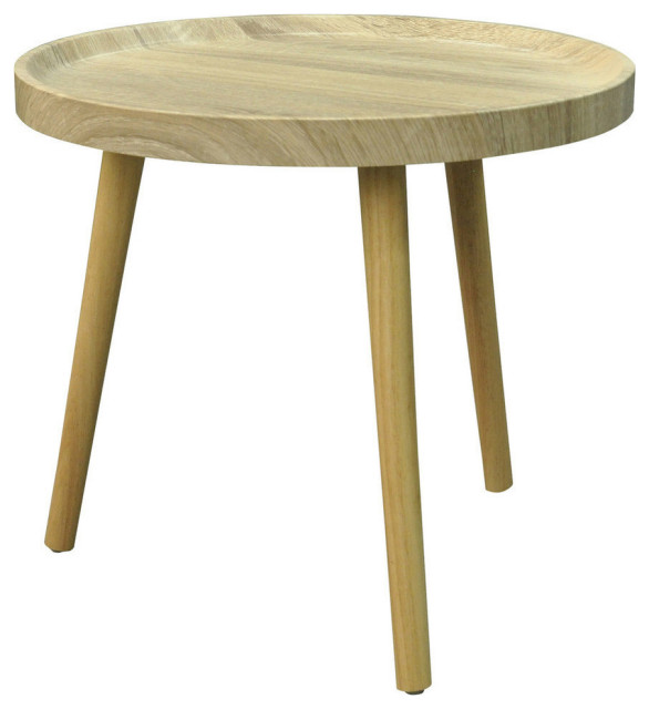 GDF Studio Gary Traditional Faux Wood Side Table Midcentury Side Tables And End Tables by