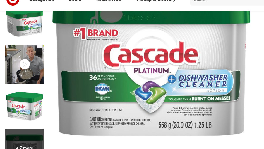 Dishwashers and detergent packets.