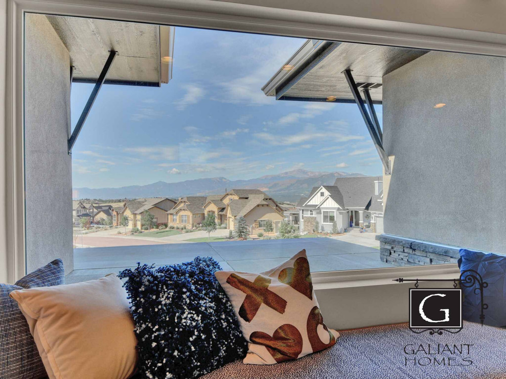 Example of a trendy home design design in Denver