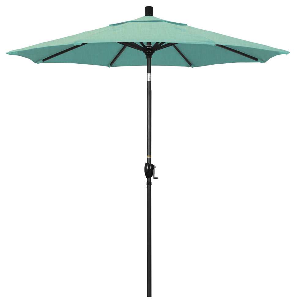 7.5' Aluminum Umbrella Push Tilt, Sunbrella