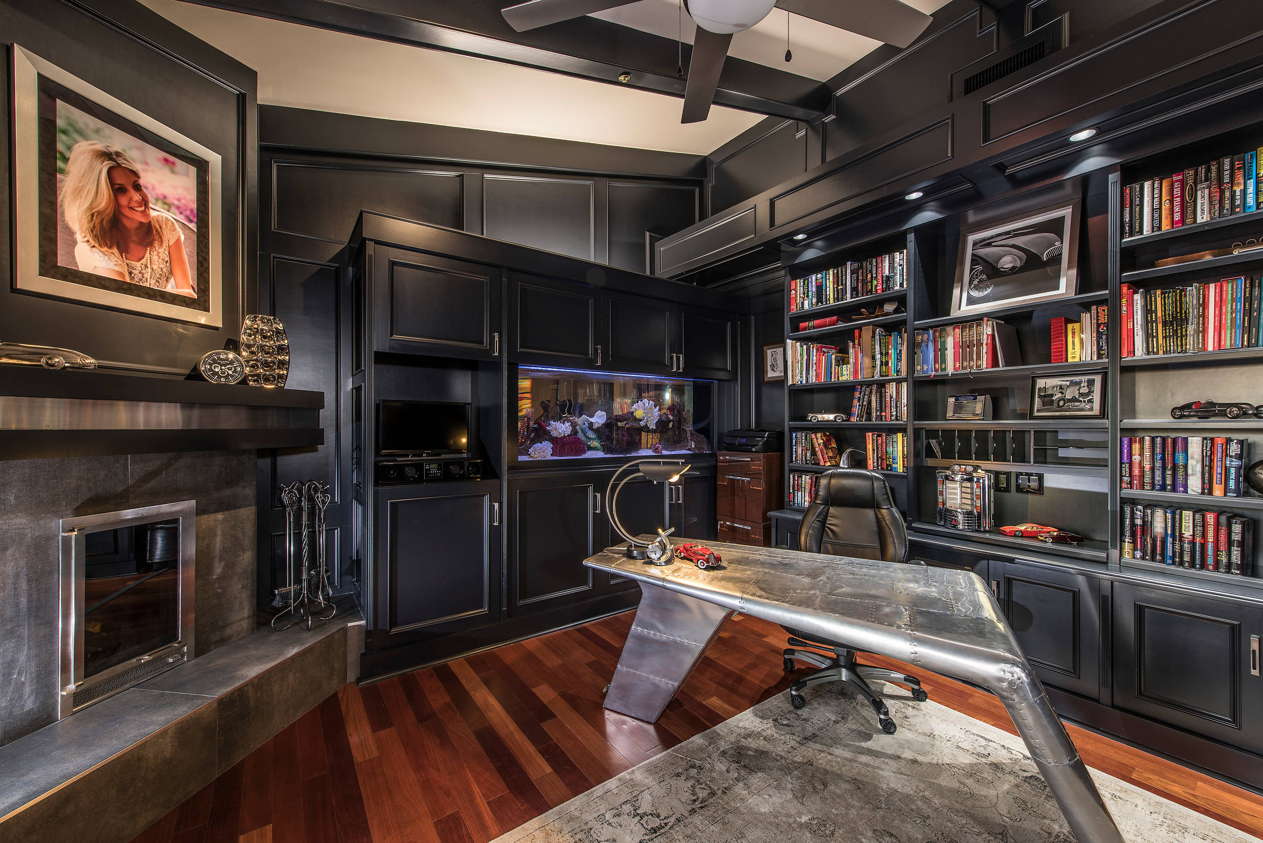Man Cave Office - Home Office - Phoenix - by Joi Prater Interiors, LLC |  Houzz