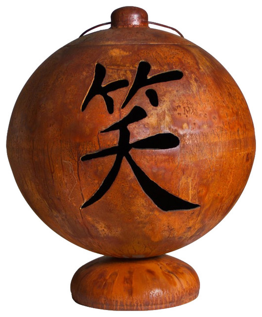 Ohio Flame Fire Globe Live Laugh Love Asian Fire Pits By