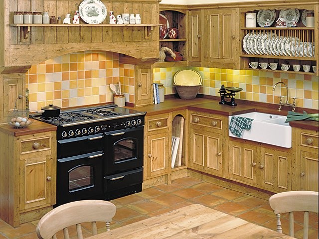 Iroko Worktops country-kitchen
