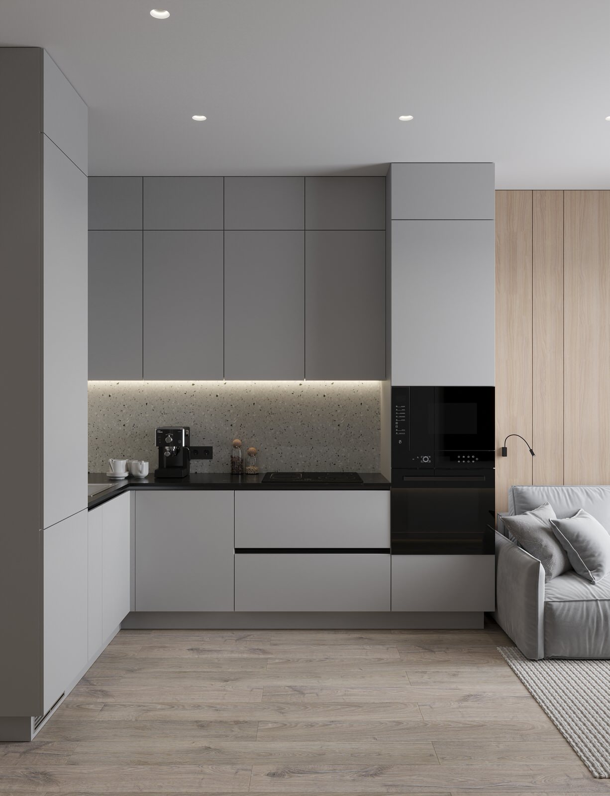 Проект квартиры для молодой семьи в Екатеринбурге.