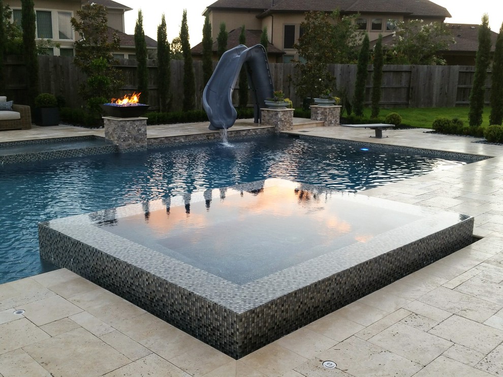 This is an example of a traditional pool in Houston.