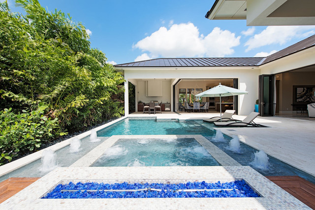 Naples Reserve Model Home contemporary-pool
