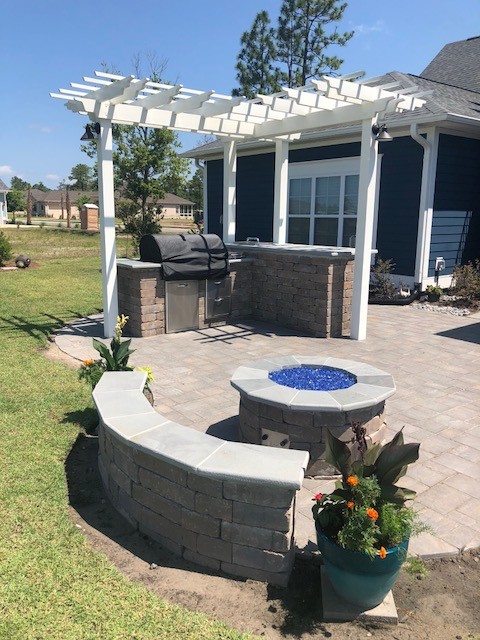 Custome Fire pIt with glass beads