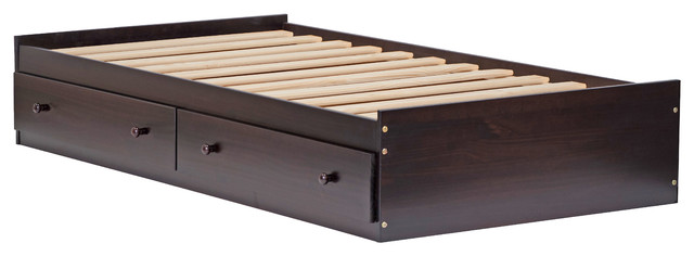 Solid Wood Kansas Twin Mate S Platform, Java King Size Platform Bed