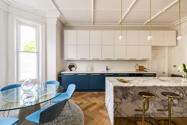 Seaside Flat Kitchen trendy-koekken