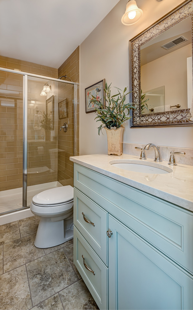 Transitional home design photo in Chicago