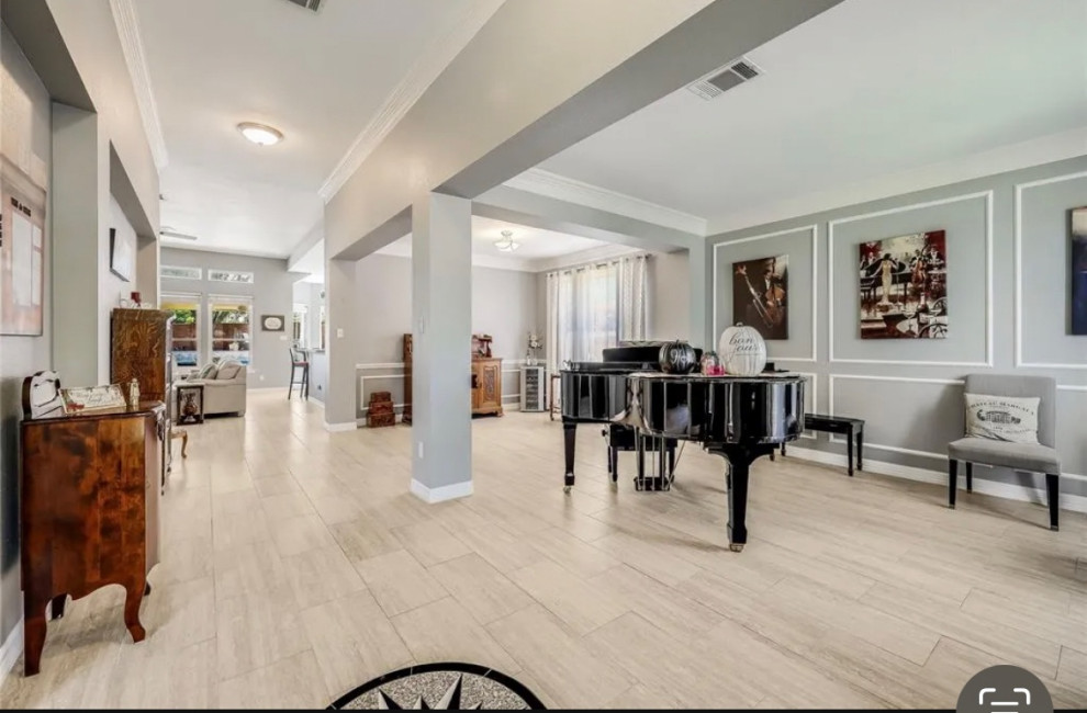 Image showcasing Very open concept design advice and rug coordination needed!