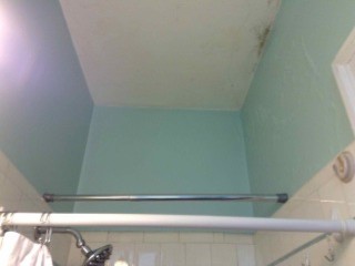 Water Damage To The Bathroom Ceiling