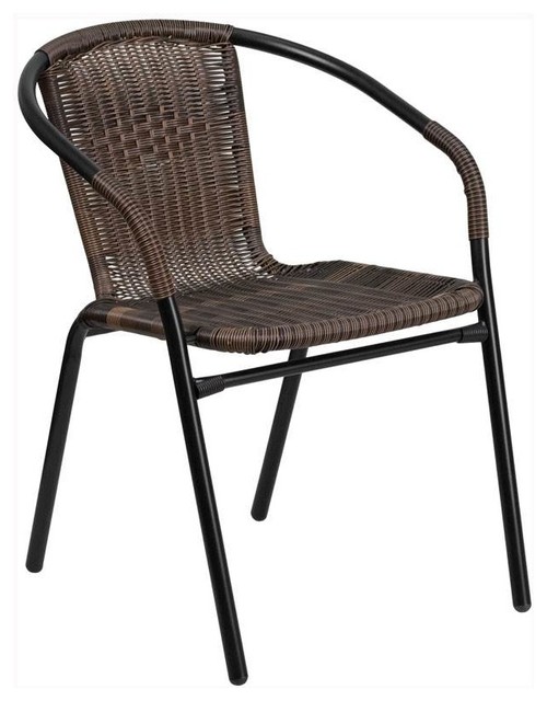 Outdoor Restaurant Chairs rattan indoor-outdoor restaurant stack chair, black - tropical Outdoor Restaurant Chairs rattan indoor-outdoor restaurant stack chair, black - tropical