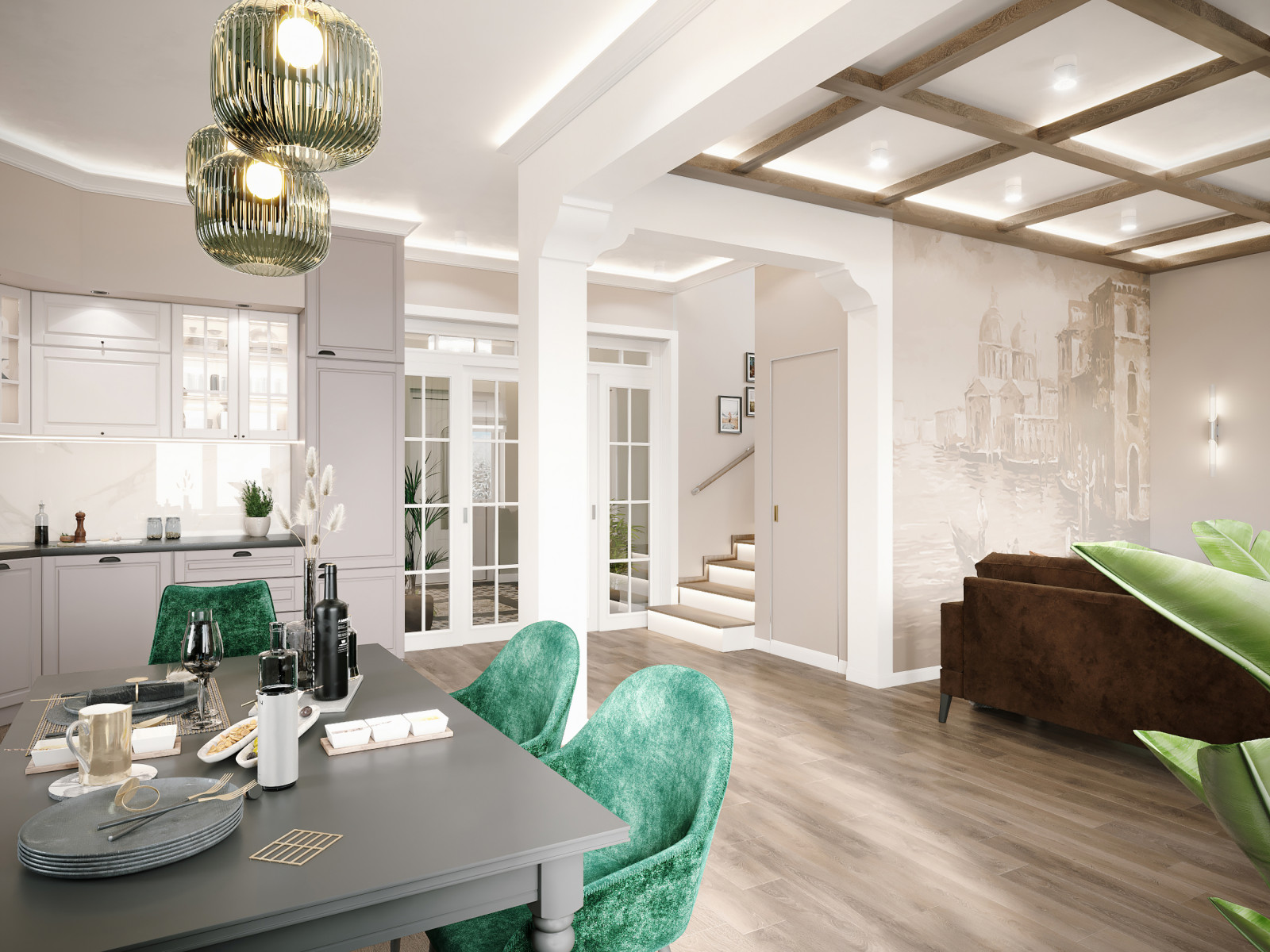 Дизайн-проект дома в КП А la Катуар