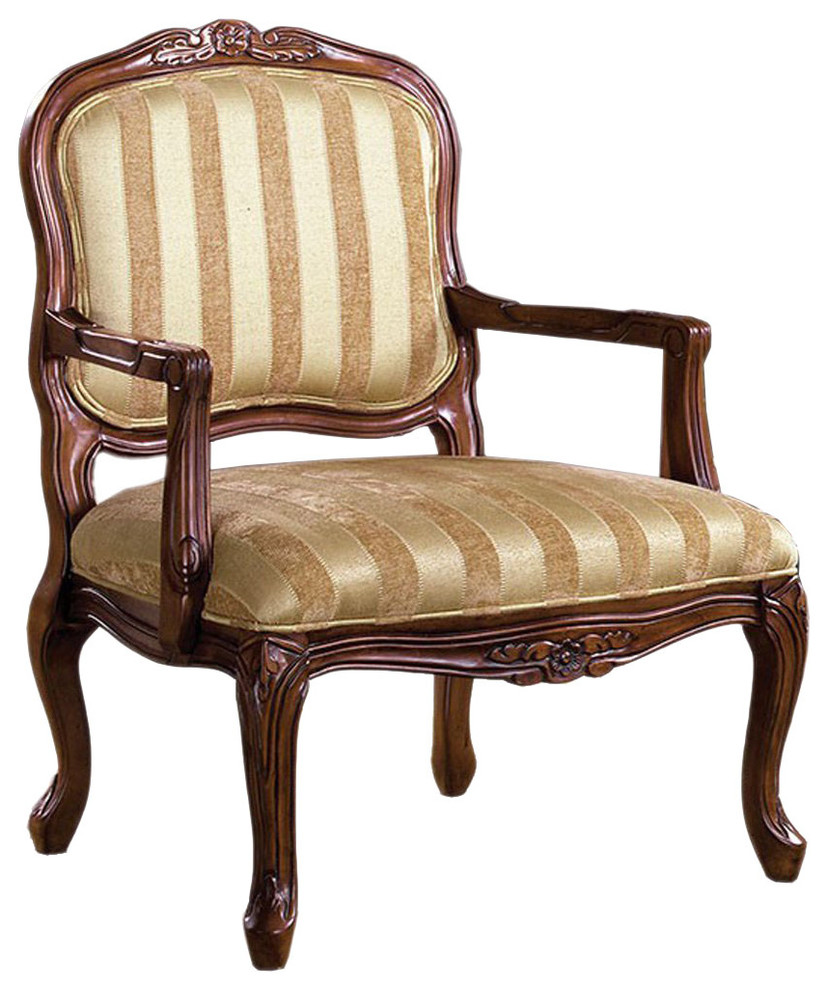 Burnaby Traditional Occasional Chair, Antique Oak - Traditional