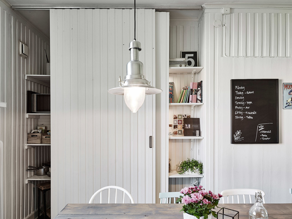 Photo of a transitional kitchen in Gothenburg.