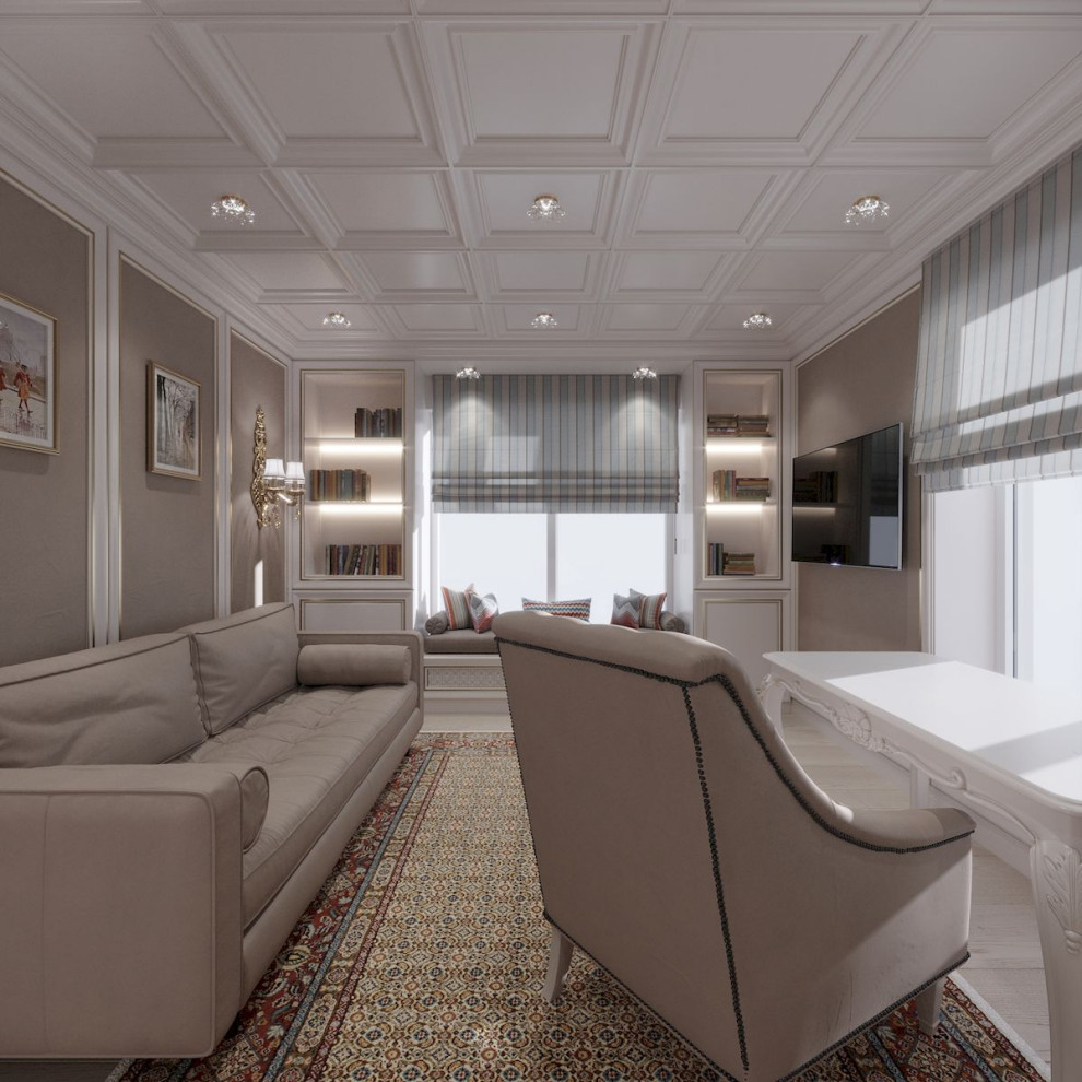 Дизайн спальни 4-комнатной квартиры в Москве