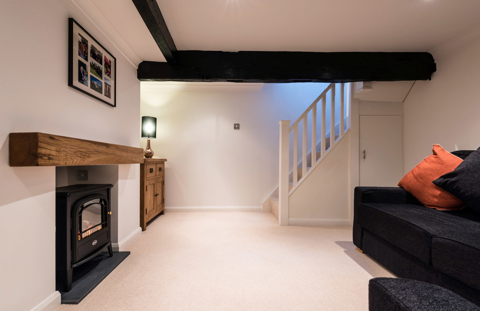 Design ideas for a contemporary basement in Hertfordshire.