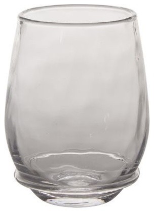 Juliska Carine Stemless White Wine Glass Contemporary Wine