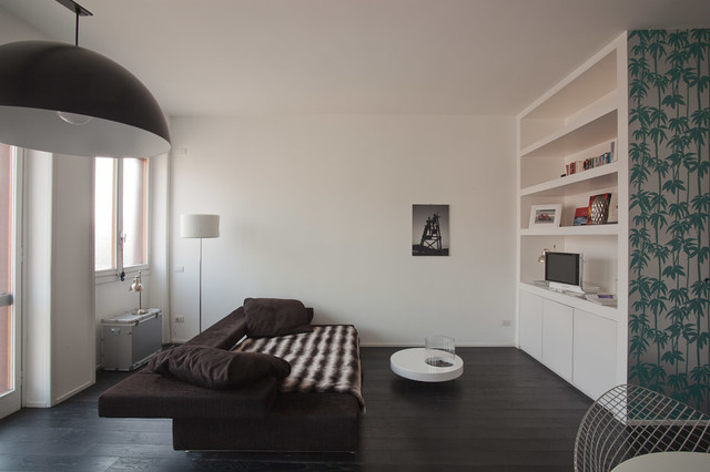 Appartamento per un designer 75mq contemporary-living-room