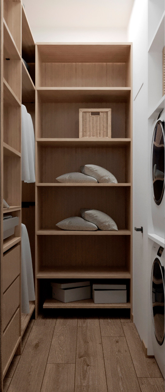 "Расправив крылья". Дизайн 3х - комнатной квартиры в стиле минимализм.