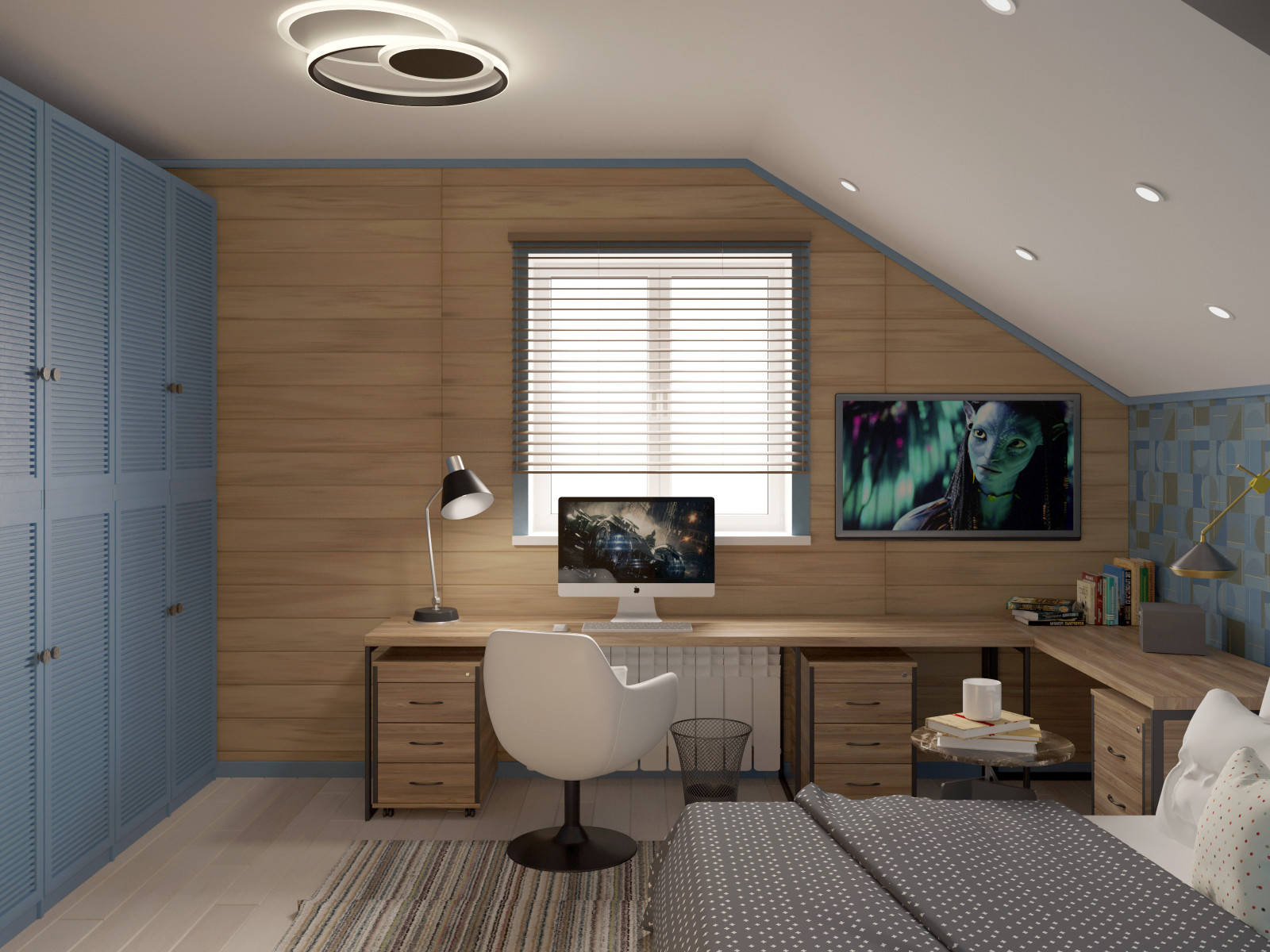 Интерьер жилого домас мансардой,г. Бор