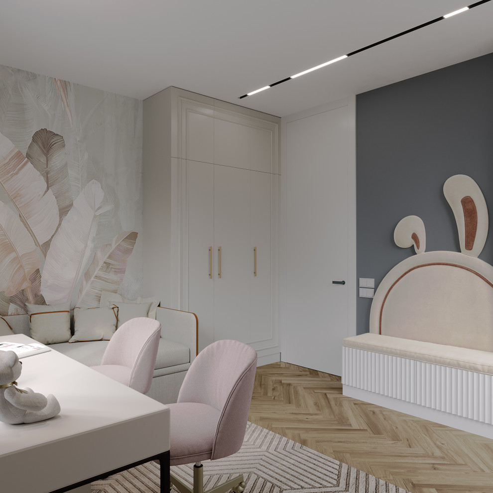 Детская комната в стиле неоклассика ЖК "Родной город"