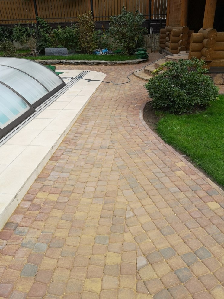 Укладка брусчатки пос. Новоглагольево