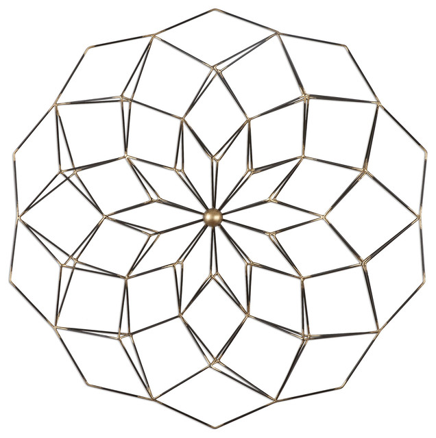 Uttermost Dorrin Geometric Fl Art Contemporary Metal Wall Uttermost Dorrin Geometric Fl Art