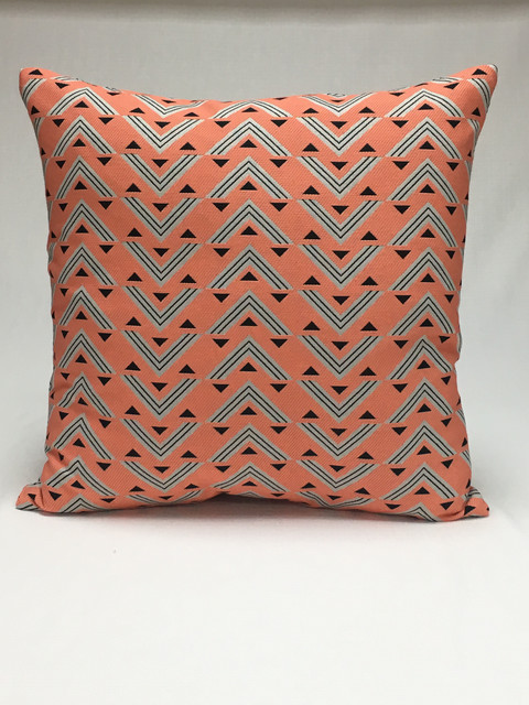 Triangle Coral Pillow