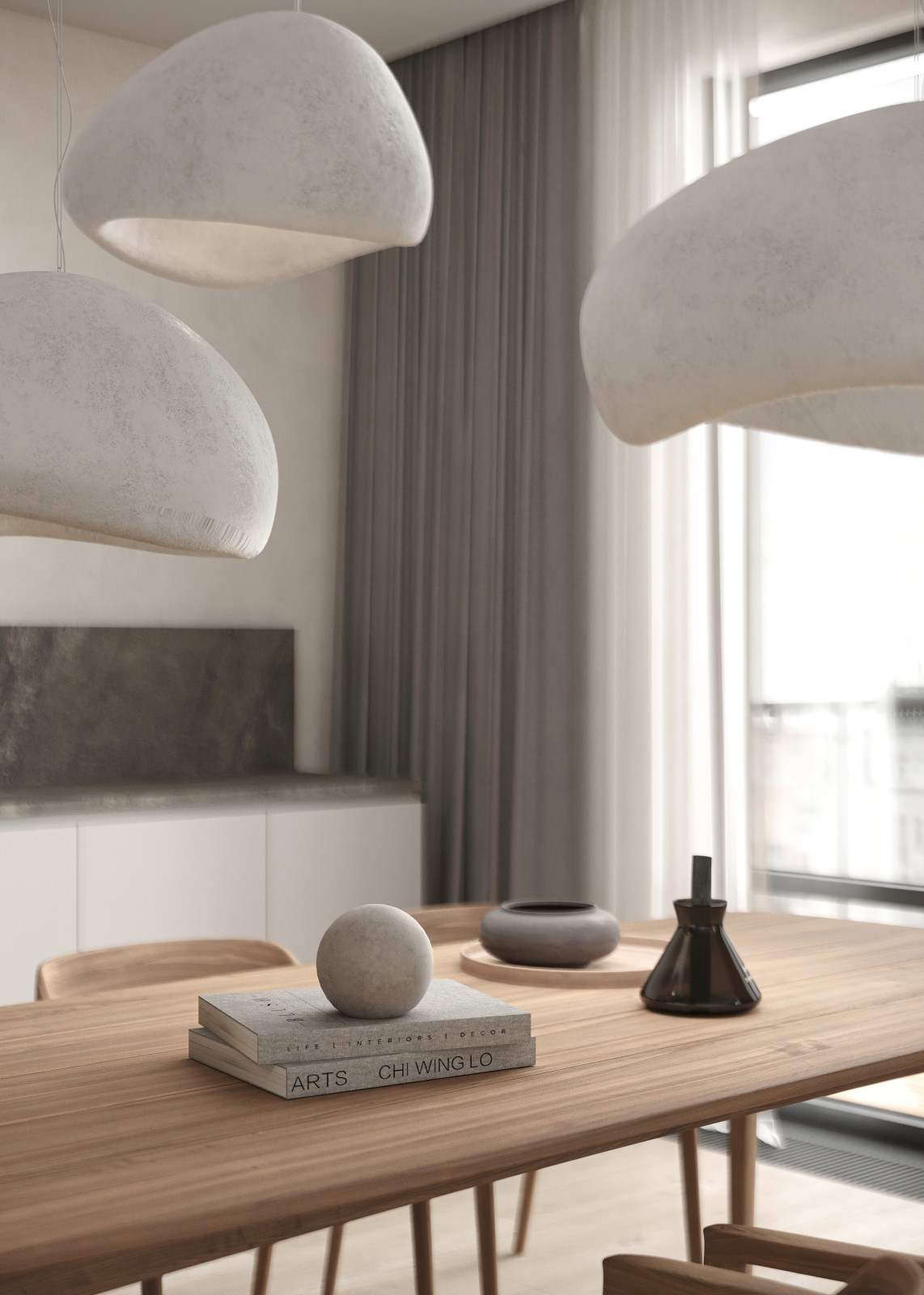 Визуализация кухни-гостиной