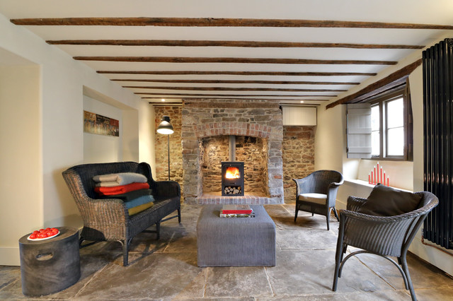 Rustic Living Room lantlig-vardagsrum