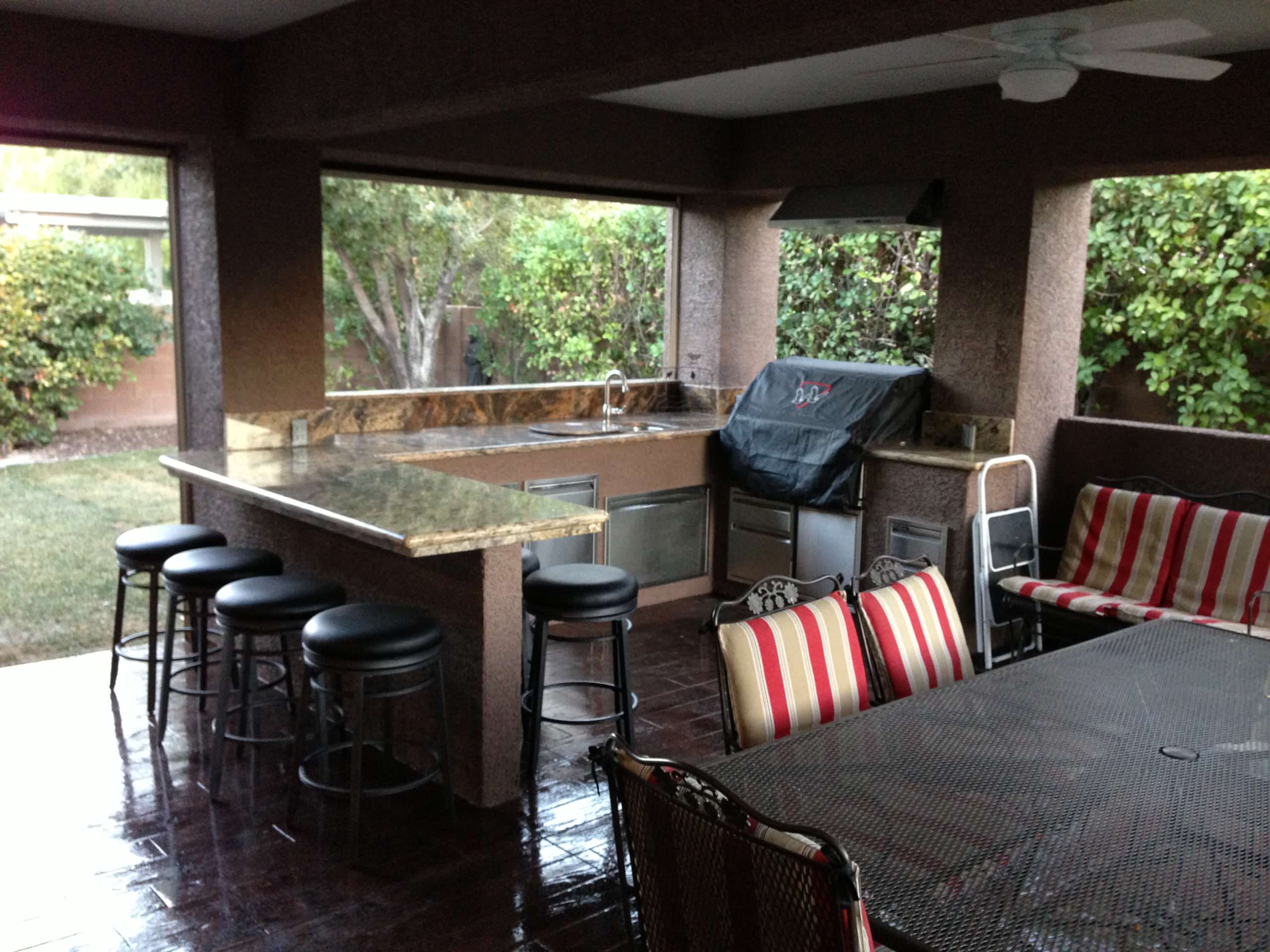 Patio Cover with BBQ