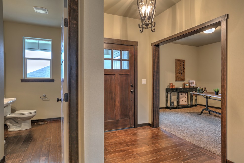 Inspiration for a rustic home design remodel in Seattle