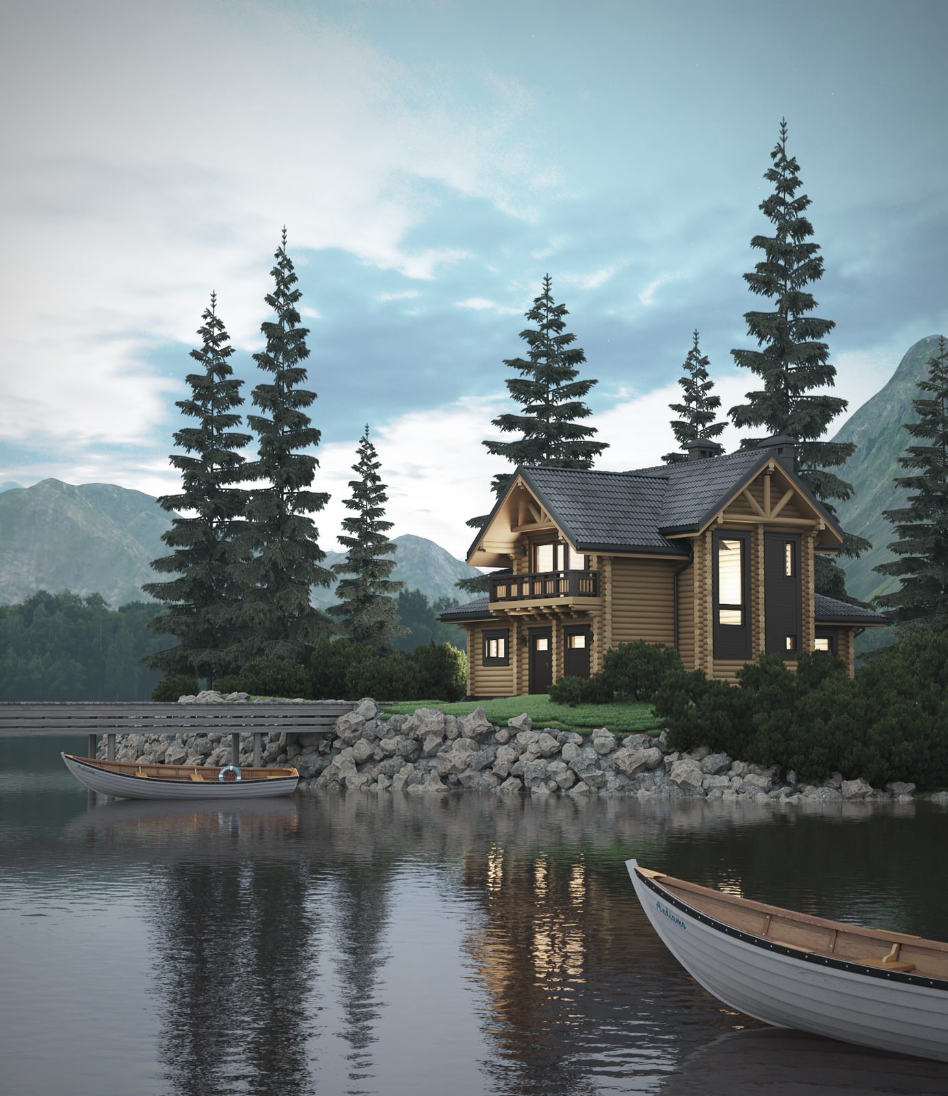 Экстерьер "Дом в тумане"